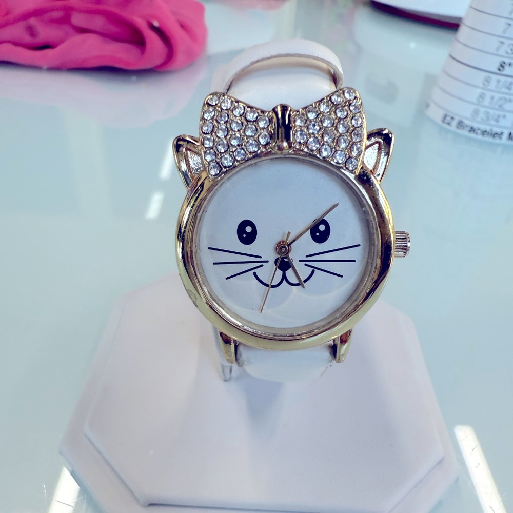 Adorable‎ Jessica Carlyle Cat watch Women's/girls Quartz Watch new battery